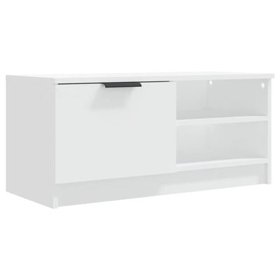 vidaXL Szafka pod TV, biała, 80x35x36,5 cm, materiał drewnopochodny