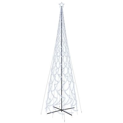 vidaXL Choinka stożkowa, 3000 zimnych białych LED, 230x800 cm