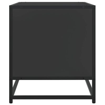 vidaXL Szafka pod TV, czarna, 61x40x46 cm, materiał drewnopochodny