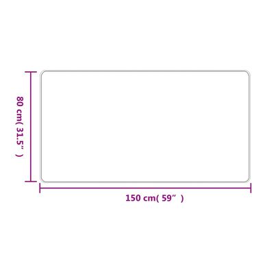 vidaXL Chodnik, stylizowany na sizal, antracytowy, 80x150 cm