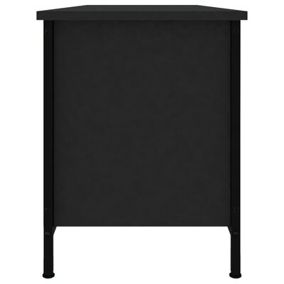 vidaXL Szafka pod TV, czarna, 102x35x45 cm, materiał drewnopochodny