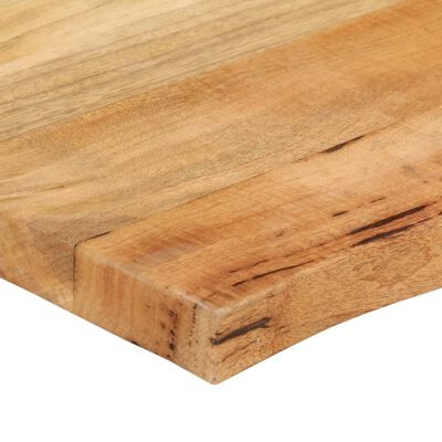 vidaXL Blat stołu, 100x60x3,8 cm, naturalna krawędź, lite drewno mango