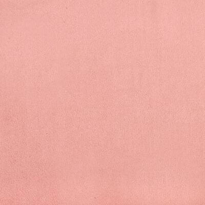 vidaXL Rama łóżka, różowa, 160 x 200 cm, tapicerowana aksamitem