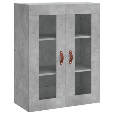 vidaXL Witrynka, szarość betonu 69,5x34x180 cm materiał drewnopochodny