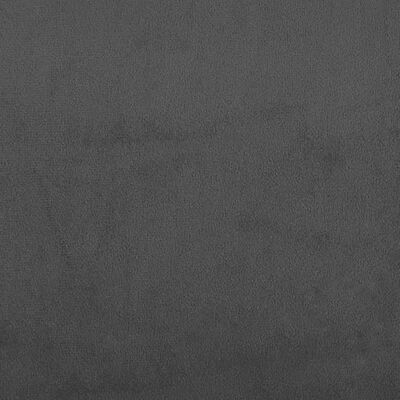 vidaXL 2-osobowa kanapa, ciemnoszara, tapicerowana aksamitem
