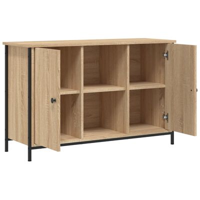 vidaXL Szafka pod TV, dąb sonoma, 100x35x65 cm materiał drewnopochodny