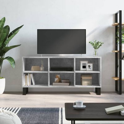 vidaXL Szafka pod TV, szarość betonu, 103,5x30x50 cm