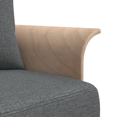 vidaXL Sofa rozkładana L, ciemnoszara, 279x140x70 cm, tkanina