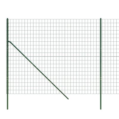 vidaXL Ogrodzenie ze zgrzewanej siatki, zielone, 2x10 m