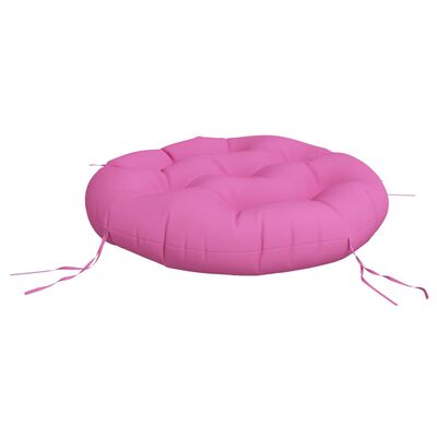 vidaXL Okrągła poduszka, różowa, Ø 60 x 11 cm, tkanina Oxford