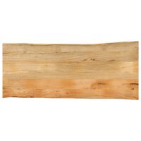 vidaXL Blat stołu, 140x60x3,8 cm, naturalna krawędź, lite drewno mango