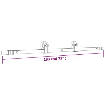 vidaXL Drzwi przesuwne z osprzętem, 70x210 cm, lite drewno sosnowe