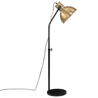 vidaXL Lampa stojąca, 25 W, antyczny mosiądz, 30x30x90-150 cm, E27