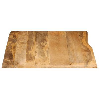 vidaXL Blat stołu, 90x80x2,5 cm, naturalna krawędź, lite drewno mango