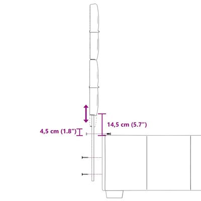 vidaXL Łóżko kontynentalne z materacem, czarne, tkanina, 80x200 cm