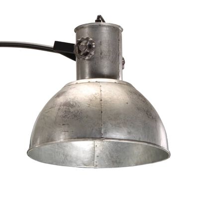 vidaXL Lampa stojąca, 25 W, srebro vintage, 150 cm, E27