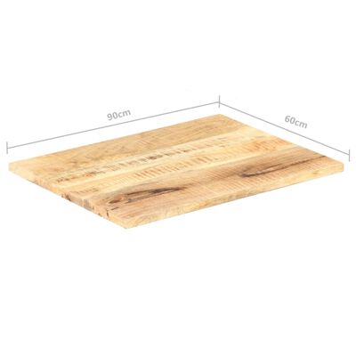 vidaXL Blat stołu, lite drewno mango, 25-27 mm, 90x60 cm