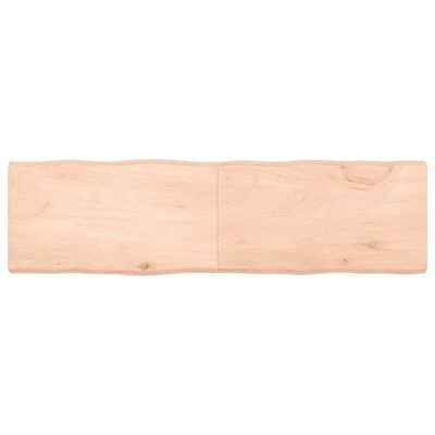 vidaXL Blat stołu, 180x50x(2-6)cm, surowy lity dąb naturalną krawędzią