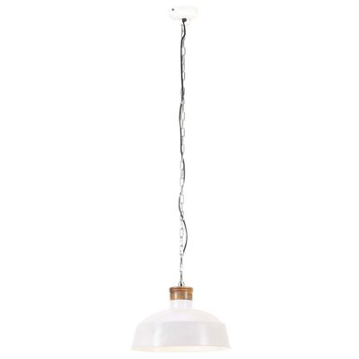 vidaXL Industrialna lampa wisząca, 58 cm, biała, E27