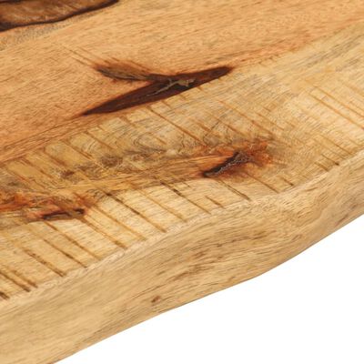 vidaXL Blat stołu, 80x40x2,5cm, naturalna krawędź, surowe drewno mango