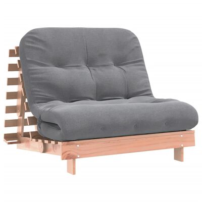 vidaXL Sofa rozkładana futon, z materacem, 100x206x11 cm, daglezjowa