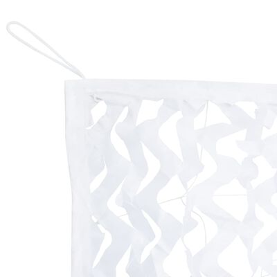 vidaXL Siatka maskująca z torbą do przechowywania, 623x203 cm, biała