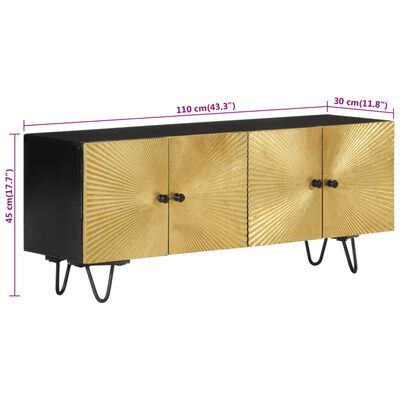 vidaXL Szafka pod TV, 110x30x45 cm, lite drewno mango