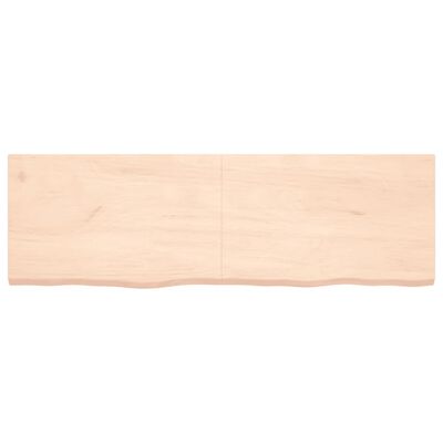 vidaXL Blat do łazienki, 160x50x(2-4) cm, surowe, lite drewno