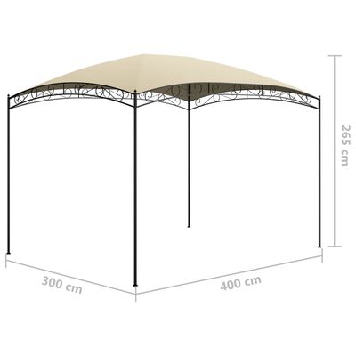 vidaXL Altana, 3x4x2,65 m, kremowa, 180 g/m²