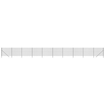 vidaXL Ogrodzenie z siatki drucianej, antracytowe, 2,2x25 m