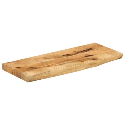 vidaXL Blat stołu, 80x40x2,5cm, naturalna krawędź, surowe drewno mango