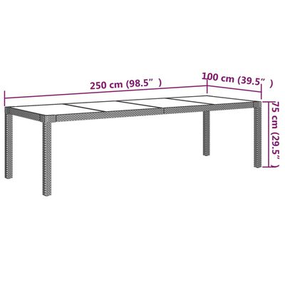 vidaXL 9-cz. zestaw mebli ogrodowych z poduszkami, rattan PE, czarny