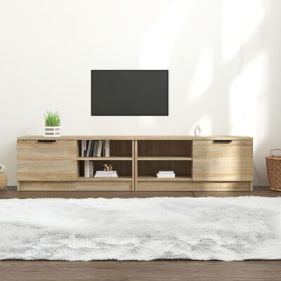 vidaXL Szafki pod TV, 2 szt., dąb sonoma, 80x35x36,5 cm