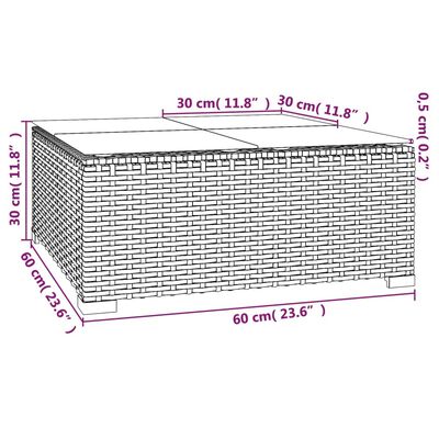 vidaXL 11-cz. ogrodowy zestaw wypoczynkowy, poduszki, rattan PE, szary