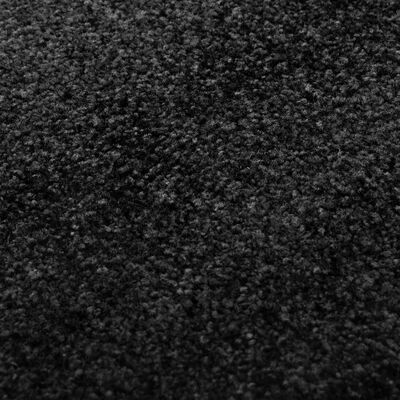 vidaXL Wycieraczka z możliwością prania, czarna, 120 x 180 cm