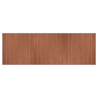 vidaXL Dywan prostokątny, brązowy, 100x300 cm, bambusowy