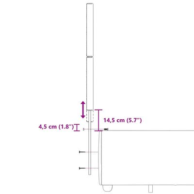 vidaXL Łóżko kontynentalne z materacem, jasnoszare 140x200 cm, tkanina