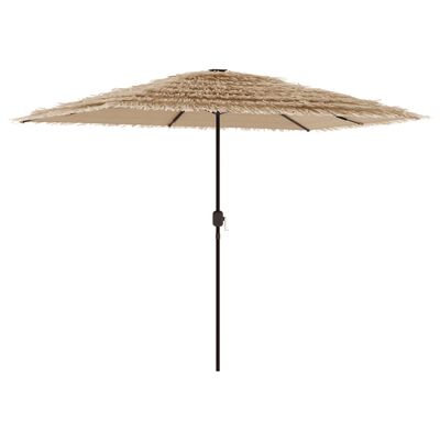 vidaXL Parasol ogrodowy na stalowym słupku, brązowy, 300x200x250 cm