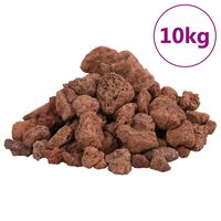 vidaXL Skała wulkaniczna, 10 kg, czerwona, 1-2 cm