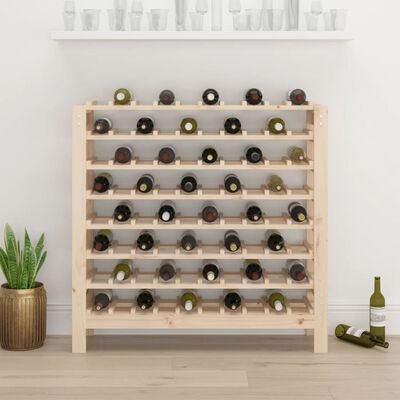 vidaXL Stojak na wino, 109,5x30x107,5 cm, lite drewno sosnowe