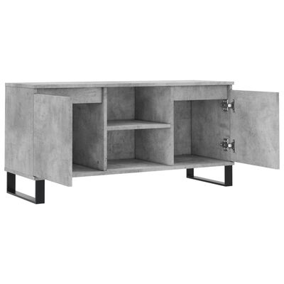 vidaXL Szafka pod TV, szarość betonu, 104x35x50 cm