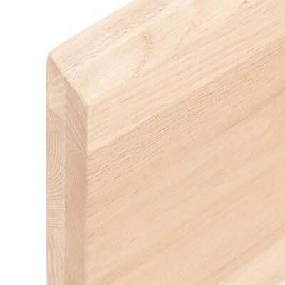 vidaXL Blat do łazienki, 140x50x(2-4) cm, surowe, lite drewno