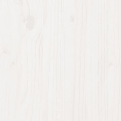 vidaXL Donica ogrodowa, biała, 60x40x50 cm, lite drewno sosnowe