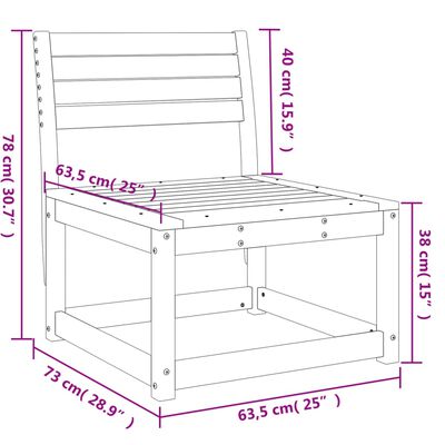 vidaXL Sofa ogrodowa, biała, lite drewno sosnowe