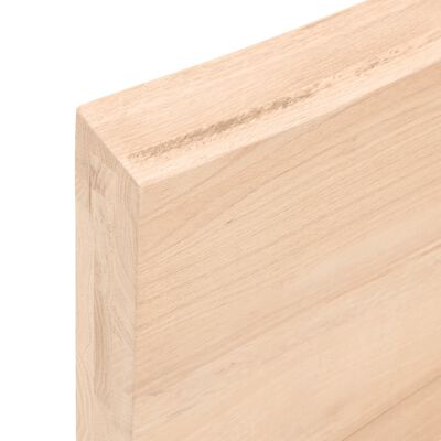 vidaXL Blat stołu, 100x50x(2-6)cm surowy, lity dąb naturalną krawędzią