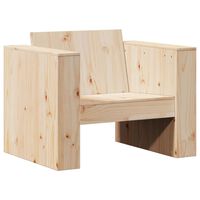 vidaXL Fotel ogrodowy, 79x60x62 cm, lite drewno sosnowe