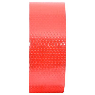 vidaXL Taśma odblaskowa, czerwona, 2,5 cm x 20 m, PVC