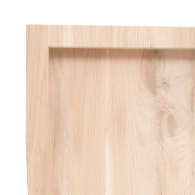 vidaXL Blat stołu, 120x40x(2-6) cm, surowe lite drewno dębowe