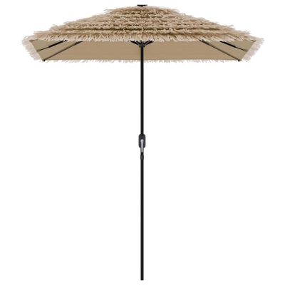 vidaXL Parasol ogrodowy na stalowym słupku, brązowy, 300x200x250 cm