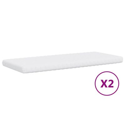 vidaXL Sofa rozsuwana z szufladami, kremowa, 100x200 cm, tkanina